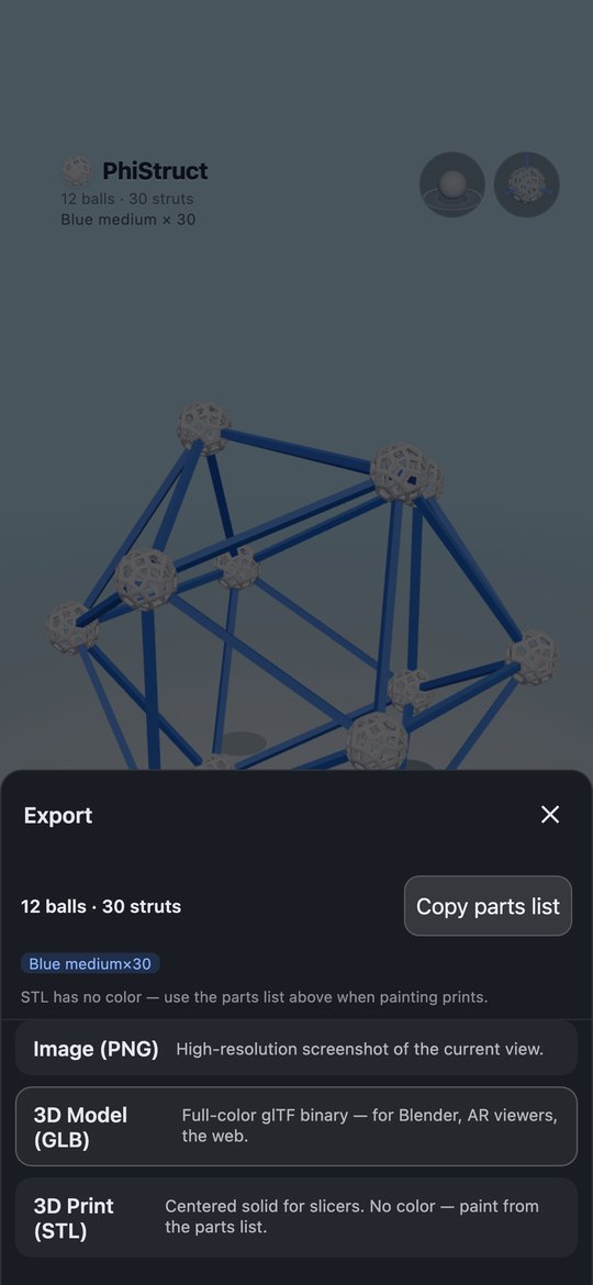 Export sheet for PNG, GLB, and STL